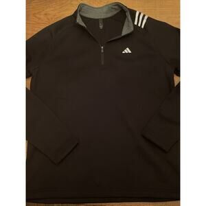 Adidas Mens Triple Stripe 1/4 Zip Pullover Medium